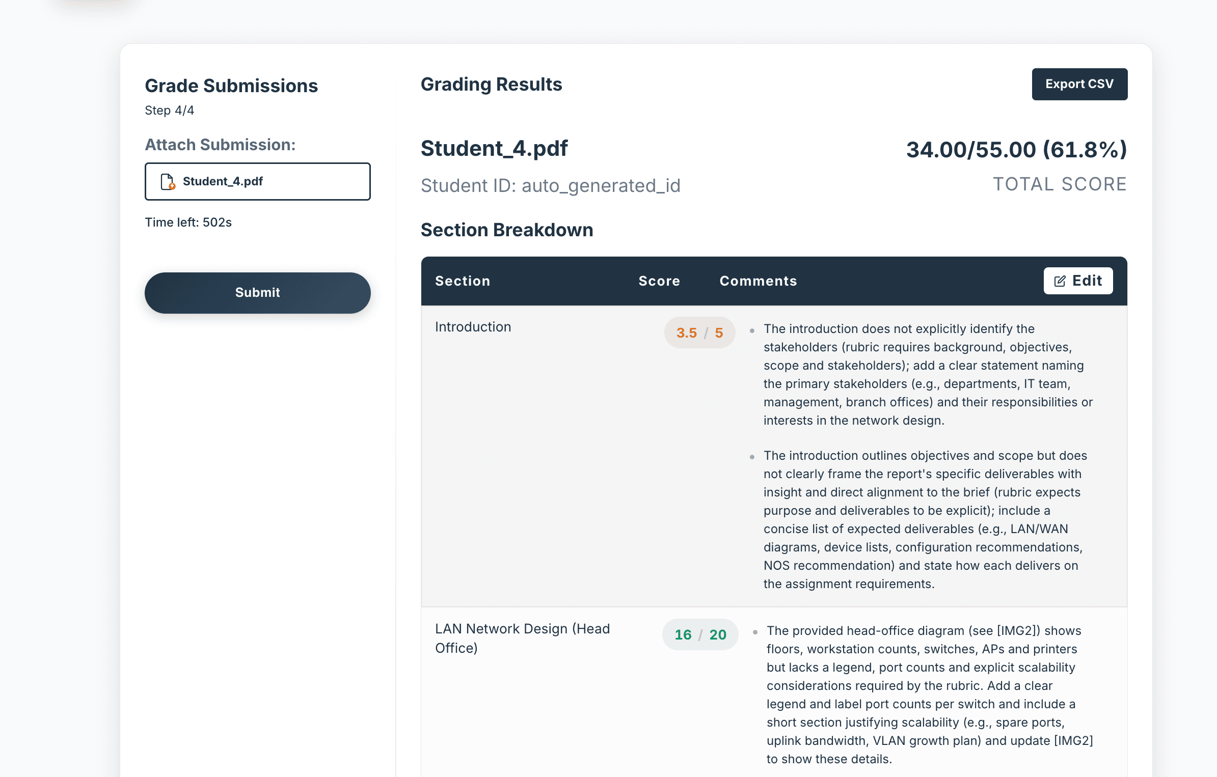 View Demo of AutoGrade